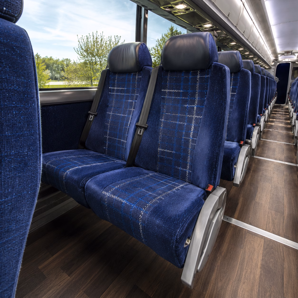carson charter bus services interior