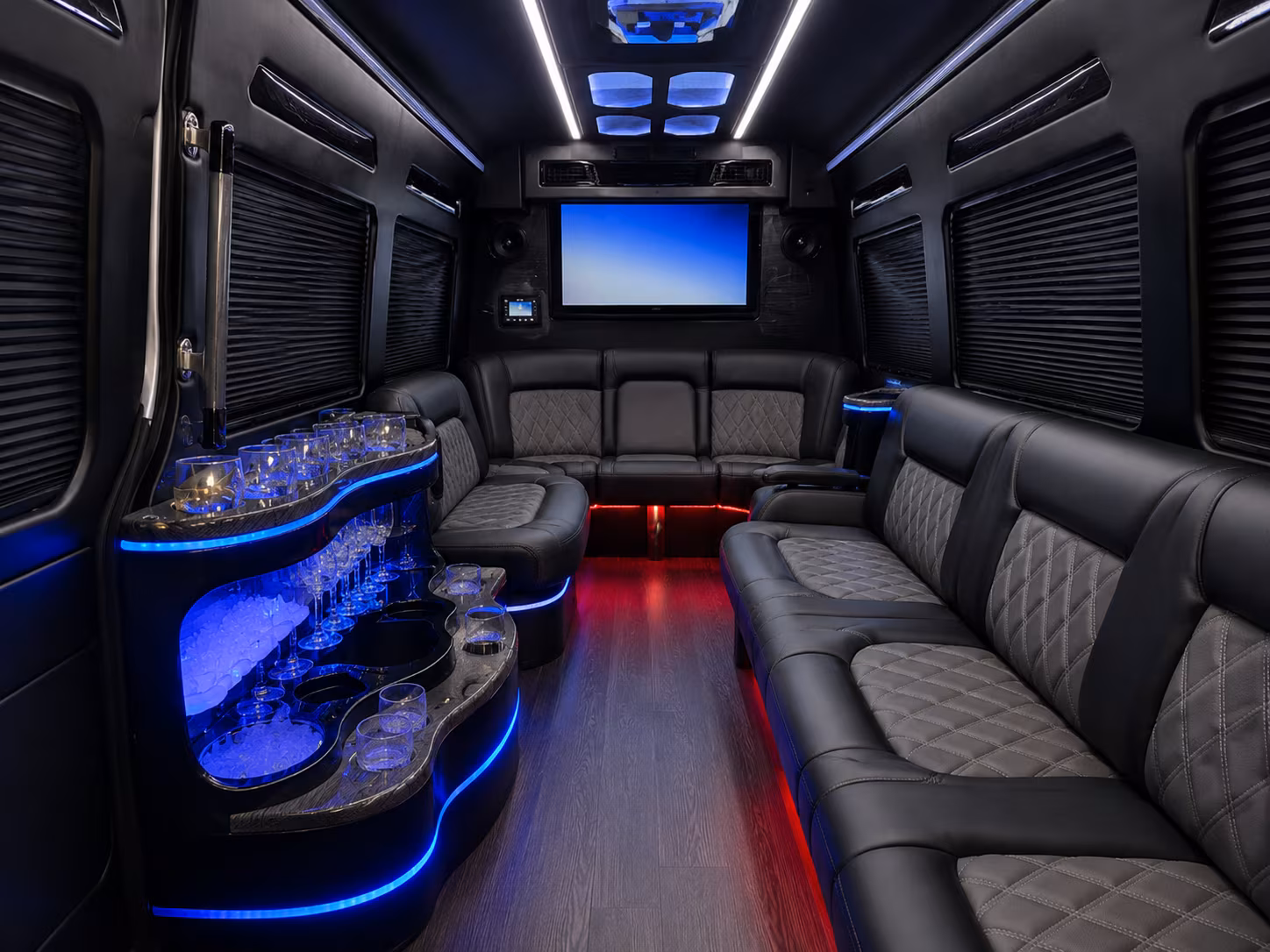 the i 405 is no match for a wedding shuttle bus